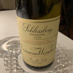 ラ クレリエール - シュロスバーグ　ドメーヌ　ヴァインバッハ　2020