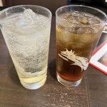 桃源邨 - りんご酒とウーロンハイ