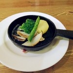 ラ・カント - シェフの実家で収穫された、新鮮野菜のバター風味