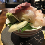 シハチ鮮魚店 - 日替わり海鮮丼（1,045円）　裏面