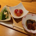 おばんざい・炙り焼き・酒 菜な - おばん菜３種盛合せ(1,250円)