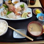 民宿 青塚食堂 - 刺身定食（１８９０円）