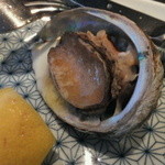 かね吉 一燈庵 - せいろ蒸しのあわび♪