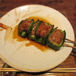鳥茂 - ピーマンの肉詰め
