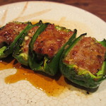 鳥茂 - ピーマンの肉詰め