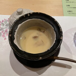 鮨 〓凪 - ノドグロと金目鯛とカワハギの出汁の松茸茶碗蒸し