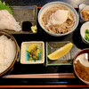 もり太 - 料理写真:牛皿・温玉のせと真鯛刺身定食