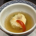 ホテル清風園 - 河豚白子白菜茶巾　銀餡かけ