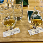 サントリー白州蒸溜所 - 響21年 15ml 800円、山崎18年 15ml 800円
      2022年12月15日