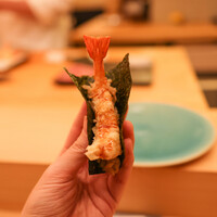 鮨おにかい＋1 - 海老天海苔巻き