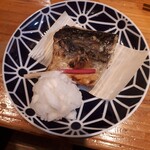 Tachinomi Robatayaki Kushigin - とろ塩サバ３８０円