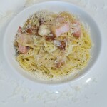 パスタプール ディ ヴォラント - ポルチーニ茸、ベーコン、パスタビアンコ