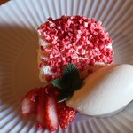 さじこよみ - 苺のティラミス　豆乳ジェラート