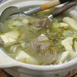 Chuugoku Touhoku Ryourisei Sei - 、羊肉と高菜、豆腐の土鍋