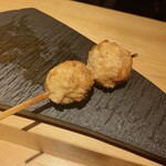 焼鳥 山もと - 今日の忘れられない3串③つくね☆生姜の効きが絶妙