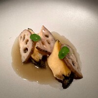 レストラン オオツ - 蝦夷鮑と加賀蓮根