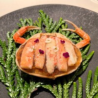 レストラン オオツ - 間人 香箱蟹と蟹アガーのゼリー