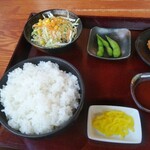 ぎやまん亭 - ヒレカツ定食ご飯大盛り