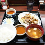 宇宙軒食堂 - とんバラ定食750円