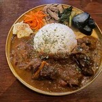 カフェバー フラリ - 骨付きマトンカレー