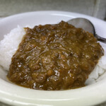 Yanagiya - キーマカレー丼。和風でありながらスパイシー。ご飯の水分が腹にのしかかる