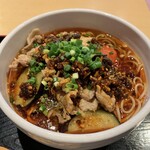 蕎麦処 グレゴリー - 肉ラー油そば