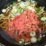 ふじ - 天ぷらそば小1個で紅ショウガ