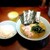 麺家 市政 - らーめん800円+キャベちゃ150円+サービスライス