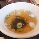 中華屋台 加匠 - 食べログレビュアー専用「裏土鍋麻婆豆腐」　８００円　スープ　【　２０１２年１２月　】