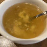 ジョリーパスタ - 日替わりスープ　チーズ風味のたまごスープ