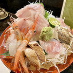 炭魚酒菜 わなか - 日本海おさしみ盃盛り　小盃