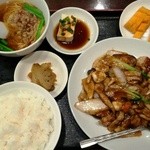 中国上海料理　豫園 - 定食セット（250円）化した八宝菜（890円）　計1,140円