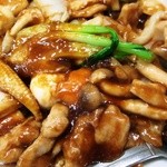 中国上海料理　豫園 - 八宝菜はかなりオイスターソースを多用　本当に上海料理か？