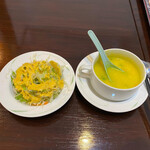 バングラキッチン - セットサラダとスープ