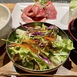 Yakiniku No Ryuuen - セットのサラダ