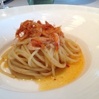 ピャチェーレ - 小エビとカラスミのスパゲティ