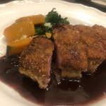 カフェ アンド カンティーヌ ノートル - 鴨胸肉のカツレツ