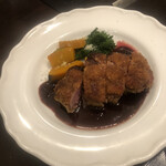 カフェ アンド カンティーヌ ノートル - 鴨胸肉のカツレツ