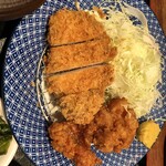 大衆スタンド 神田屋 - ロースカツと鶏から定食
