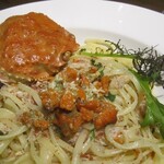 リストランテ　パニエ - セイコガニのオイルソースリングイネ