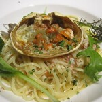 リストランテ　パニエ - セイコガニのオイルソースリングイネ