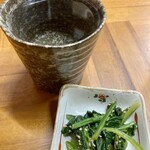 南風 - 泡盛のお湯割りとお通し