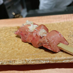 焼き鳥 幸羽 - レバーにエシャレット