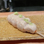 焼き鳥 幸羽 - ささみワサビ　ジューシー