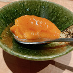 焼き鳥 幸羽 - 次郎柿のソルベ