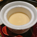 焼き鳥 幸羽 - 烏骨鶏の茶碗蒸し