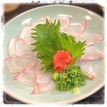 十八番 - 真鯛の薄造り