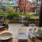 HOTEL THE MITSUI KYOTO a Luxury Collection Hotel & Spa - 朝食はお庭に面したカウンター席で