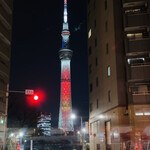 ビルダーズ - 夕方のスカイツリー