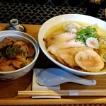 中華蕎麦 麺ノ歌 - 特製・塩＋チャーシュー丼
